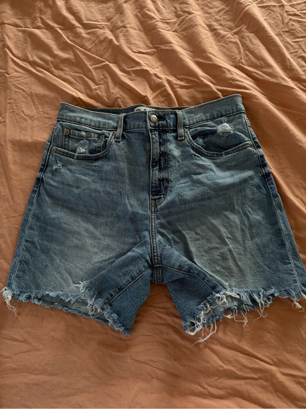 DAZE Denim Distressed Raw Hem Shorts Size 29